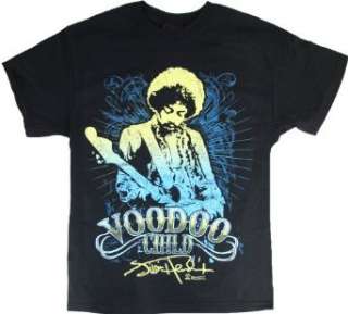    Jimi Hendrix Jumbo Print Voodoo Child Mens T Shirt Clothing