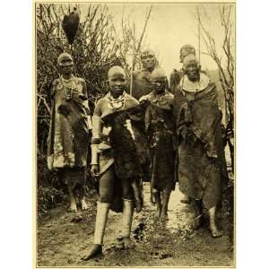 1909 Print Nandi Wisemen Portrait Culture Tribe Kenya Tribe Jewelry 