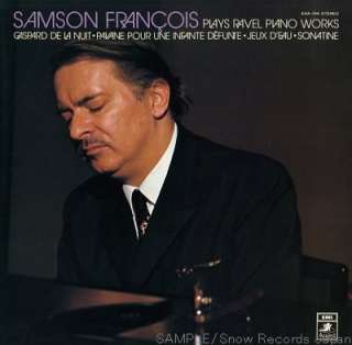 2573  FRANCOIS, SAMSON ravel; piano works JAPAN Vinyl  