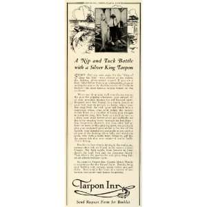 1924 Ad Tarpon Inn Useppa Island Florida Hotel Resort Fishing Sports 