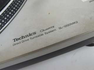 Technics Quartz Direct Drive Turntable System SL 1200MK2  