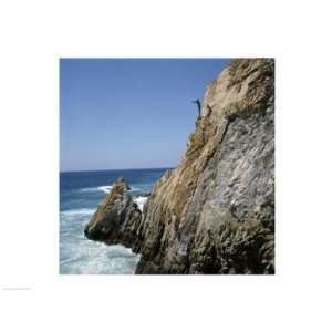   , Acapulco, La Quebrada, Cliff divers on cliff  24 x 18  Poster Print