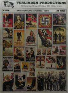 VER1264 German Propaganda Posters WWII 1 35 Verlinden  