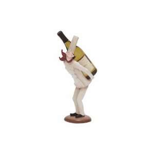   Poly Resin Chef Wine Holder Bar Accent With Fun Flavor