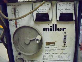 Miller MIG CP 200 DC Welder w/MillerMatic 10 E Wire Feeder & Gas 