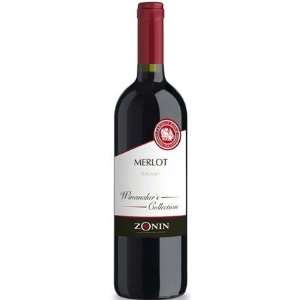  Zonin Merlot Winemakers Collection 750ML: Grocery 