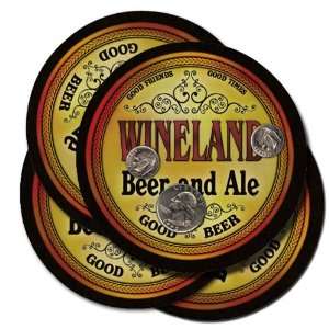  WINELAND Family Name Beer & Ale Coasters: Everything Else