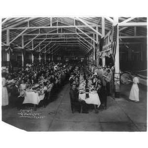  Banquet,Waco,McLennan County,Texas,TX,June 24,c1912,eating,food 