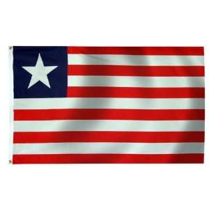  Liberia Flag 5X8 Foot Nylon Patio, Lawn & Garden