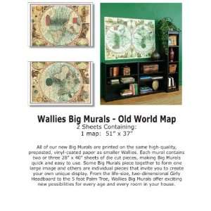   Wallcovering Wallies Vol 2 Old World Map 15213: Home Improvement