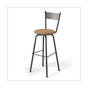  E5 Nutmeg PVC Amisco Crystal 30 High Round Upholstered 