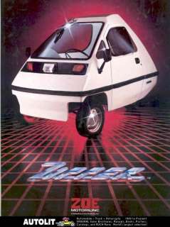 1982 ? Zoe Zipper 501 Microcar Brochure Honda 50  