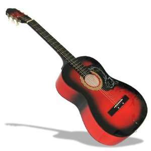 38 Red Acoustic Guitar 