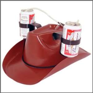  Brown Cowboy Drinking Headpiece: Toys & Games