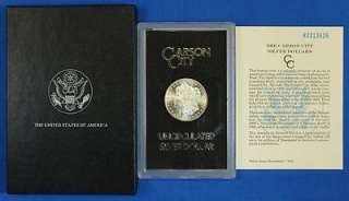 1883 CC GSA Morgan Silver One Dollar $1 Coin Carson City Uncirculated 