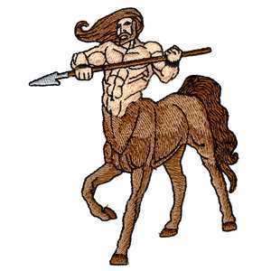 Centaur Spear Rare Magical Horse Half Man Iron on Patch  
