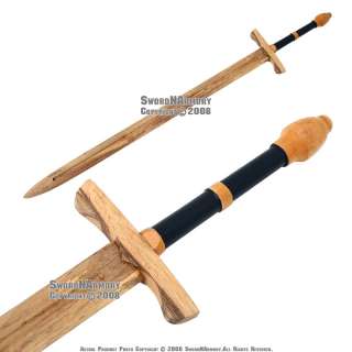 45  Medieval Practice Wooden Waster Great Sword Prop  
