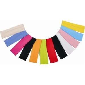  12 COLOURED Stretch Headbands from Microfiber. Buy 12, pay 