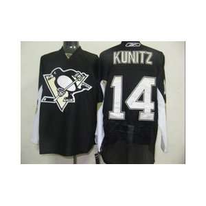  Kunitz #14 NHL Pittsburgh Penguins Black/white Hockey 