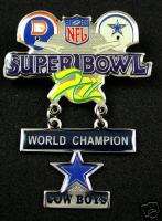 Large Cowboys Super Bowl XII (12) World Champions  