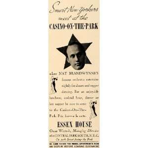   Ad Essex House Central Park Casino Nat Brandwynne   Original Print Ad