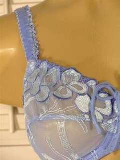 AUBADE CAPRI SHEER BRA 40C or 40D FAB EMBROIDRY/ORGANZA  