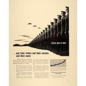  1941 Ad Agency J. Walter Thompson Canadian Fliers WWII 