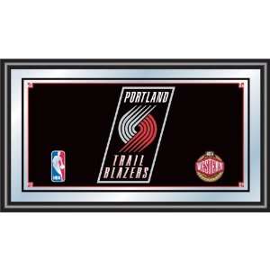  Portland Trail Blazers NBA Framed Logo Mirror   Game Room 