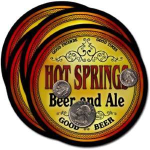  Hot Springs, NC Beer & Ale Coasters   4pk 
