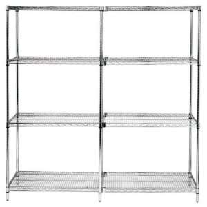  Chrome Wire Shelving Adder   18D x 48W x 74H