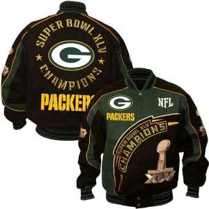 Bay Packers Green Black Super Bowl XLV Champions Commemorative Cotton 