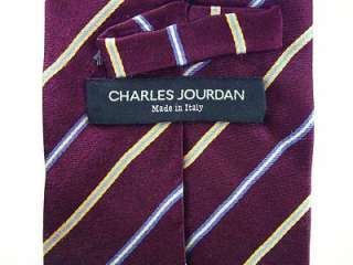 3572 CHARLES JOURDAN   ITALY Necktie Mens Tie Stripes  