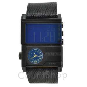   Ana Digital DZ7137 Blue Dial  Black Leather  36mm  50M  NEW  