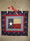texas flag lone star quilt wallhanging sq uares on blue