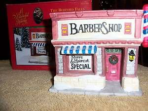 ITS A WONDERFUL LIFE TARGET BEDFORD FALLS BARBER SHOP (1997) VILLAGE 