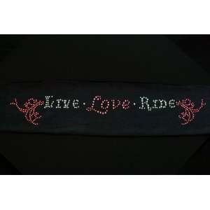    Live, Love, Ride Rhinestone Head Wrap By Open Road 