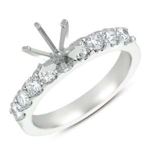  White Gold Engagement Ring: Jewelry