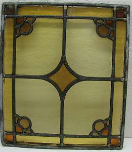 Antique Old Stained Glass Window Vintage Victorian Artwork Leaded 