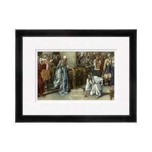  Jesus And The Adulteress Framed Giclee Print