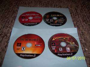 lots of 4 playstation 2 games evil dead and more ps2  
