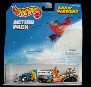 1996 HOT WHEELS ACTION PACK SNOW PLOWERS  