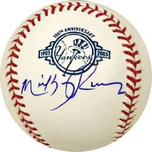  Mickey Rivers Signed Ball   100th Anniversary Sports 