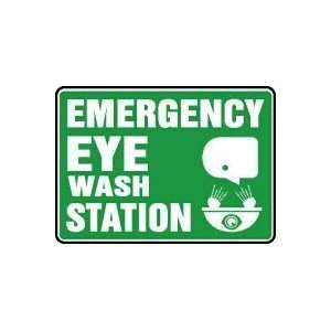  EMERGENCY EYEWASH STATION (W/GRAPHIC) 10 x 14 Dura 