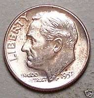 1958 D Uncirculated Roosevelt Dime#4095  