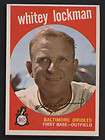 1959 TOPPS CARD 411 WHITEY LOCKMAN ORIOLES NRMT  