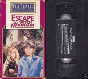 VINTAGE DISNEY ~ ESCAPE TO WITCH MOUNTAIN 1975 VHS OOP  