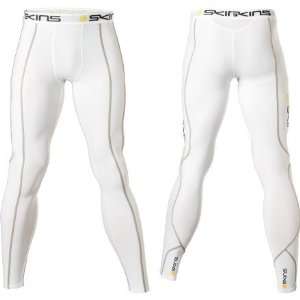    SKINS Sport Long Tight   Mens White, XXL