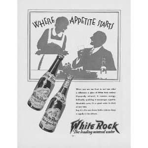    White Rock Mineral Water Ad from October 1932