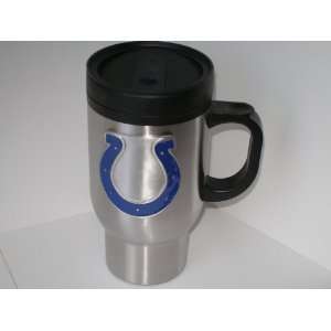  Indianapolis Colts Stainless Steel Travel Mug: Sports 