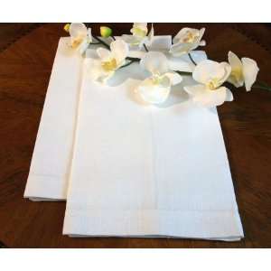    Linen Kitchen/guest Towel White Color 16 X 26 Home & Kitchen